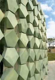 Chine Panneaux faits sur commande de façade de terre cuite de forme, revêtement externe de Rainscreen usine